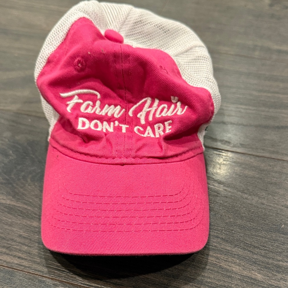 Platinum series Pink Trucker Hat with White Mesh 1:15